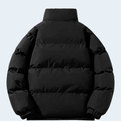 Warm Men's Puffer Coat with Fleece Lining