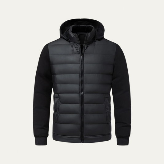 Men's Insulated Water Resistant Hoodie Jacket - OutfitLondon