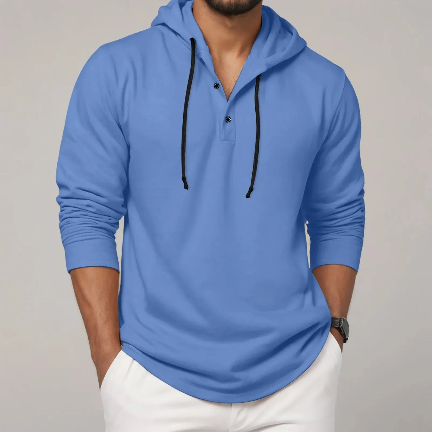 Men's Soft Fleece Hooded Sweatshirt Shirt - OutfitLondon