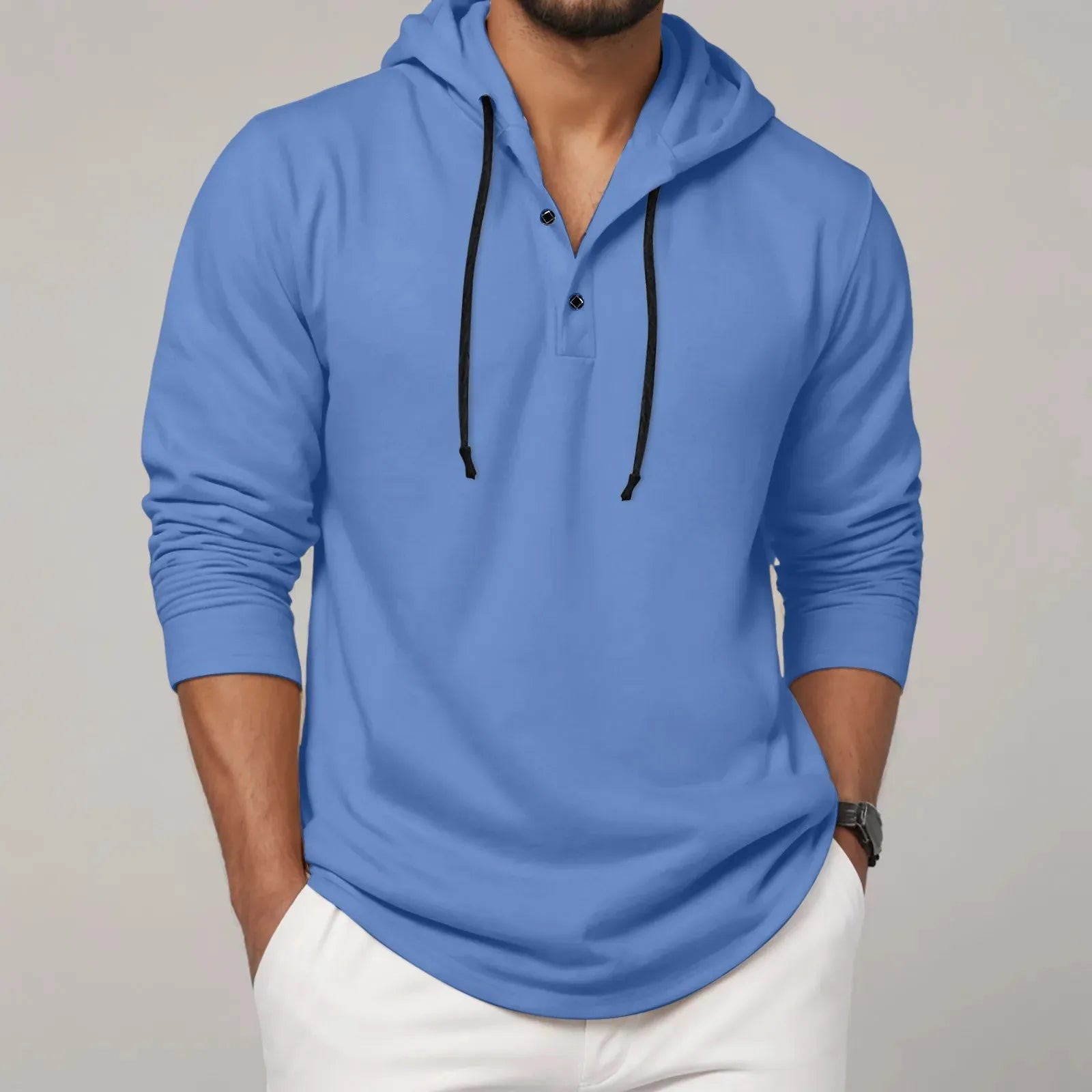Men's Soft Fleece Hooded Sweatshirt Shirt - OutfitLondon