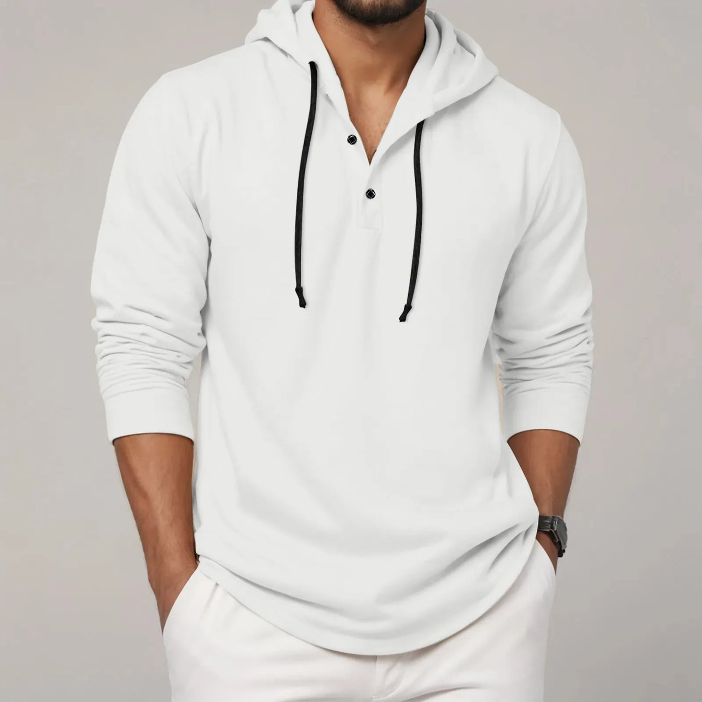 Men's Soft Fleece Hooded Sweatshirt Shirt