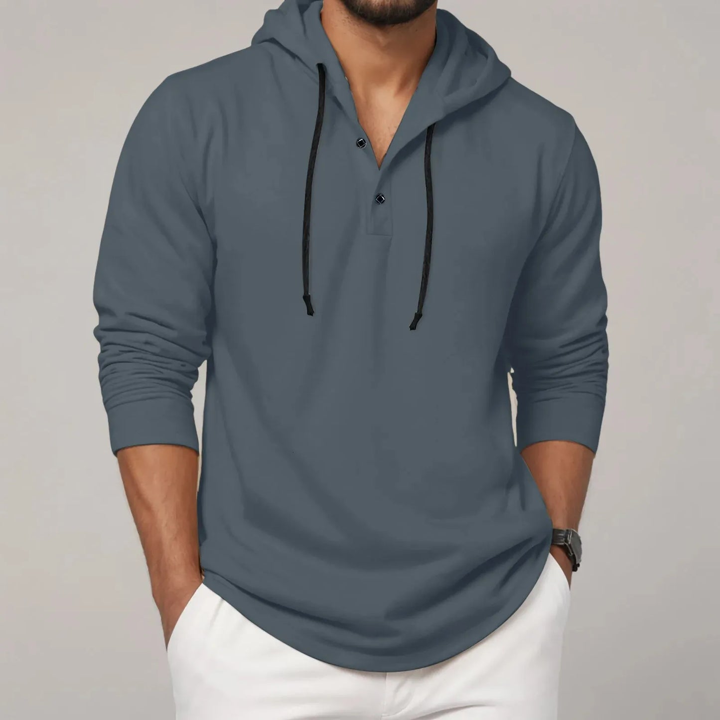 Men's Soft Fleece Hooded Sweatshirt Shirt
