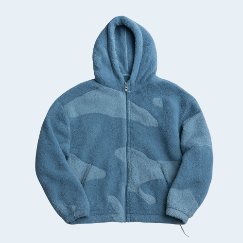 Trendy Men's Large Colourblock Zip Up Hoodie - OutfitLondon