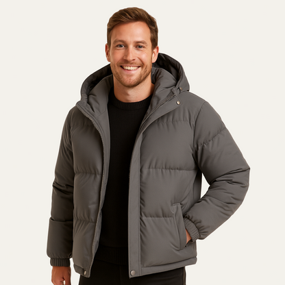 Oversized Warm Puffer Hoodie Jacket