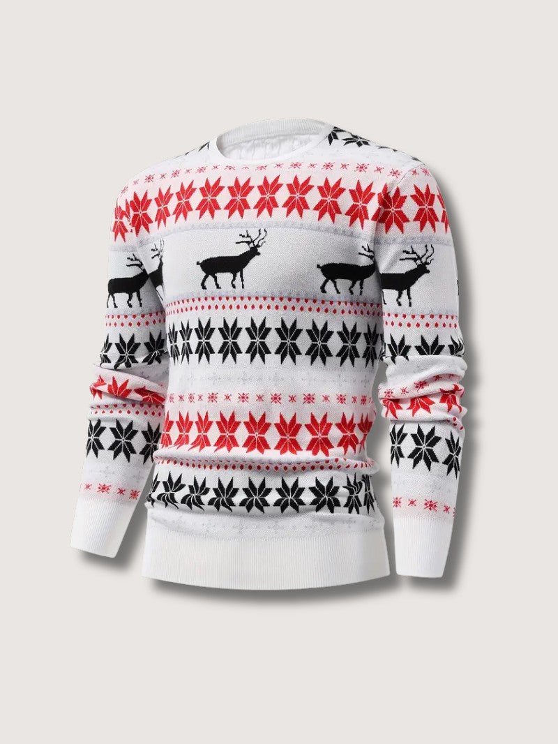 Men's Festive Holiday Crew Neck Sweater