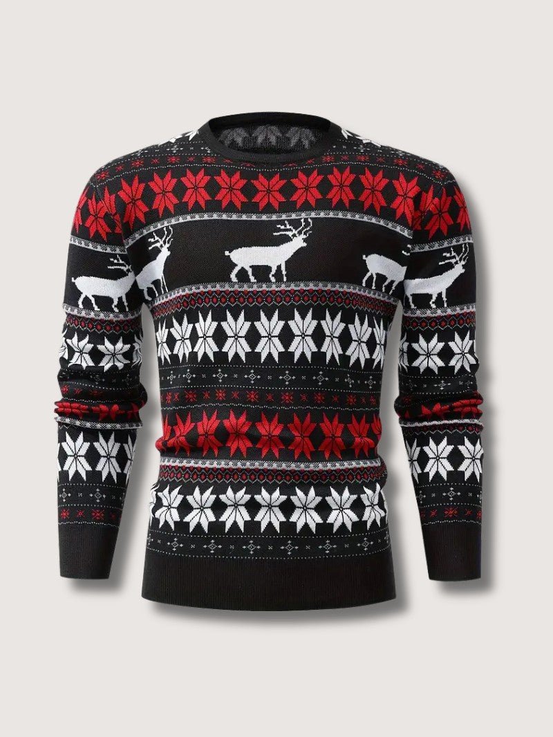 Men's Festive Holiday Crew Neck Sweater
