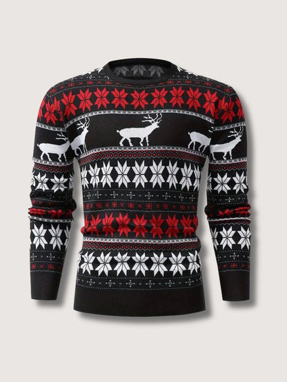 Men's Festive Holiday Crew Neck Sweater