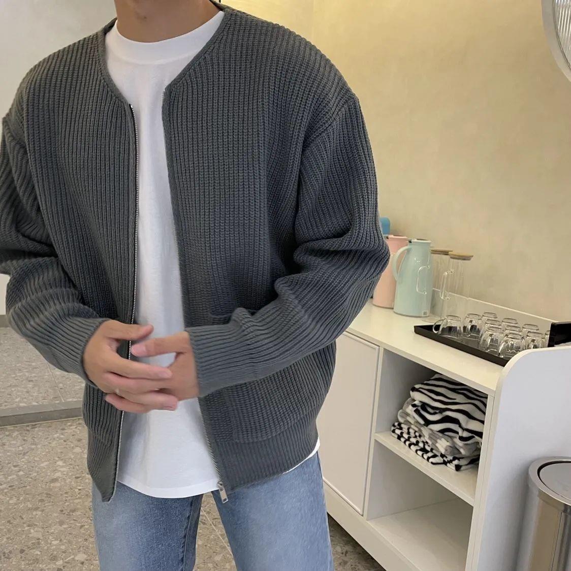 Traditional Fit Long Sleeve Knit Cardigan Sweater