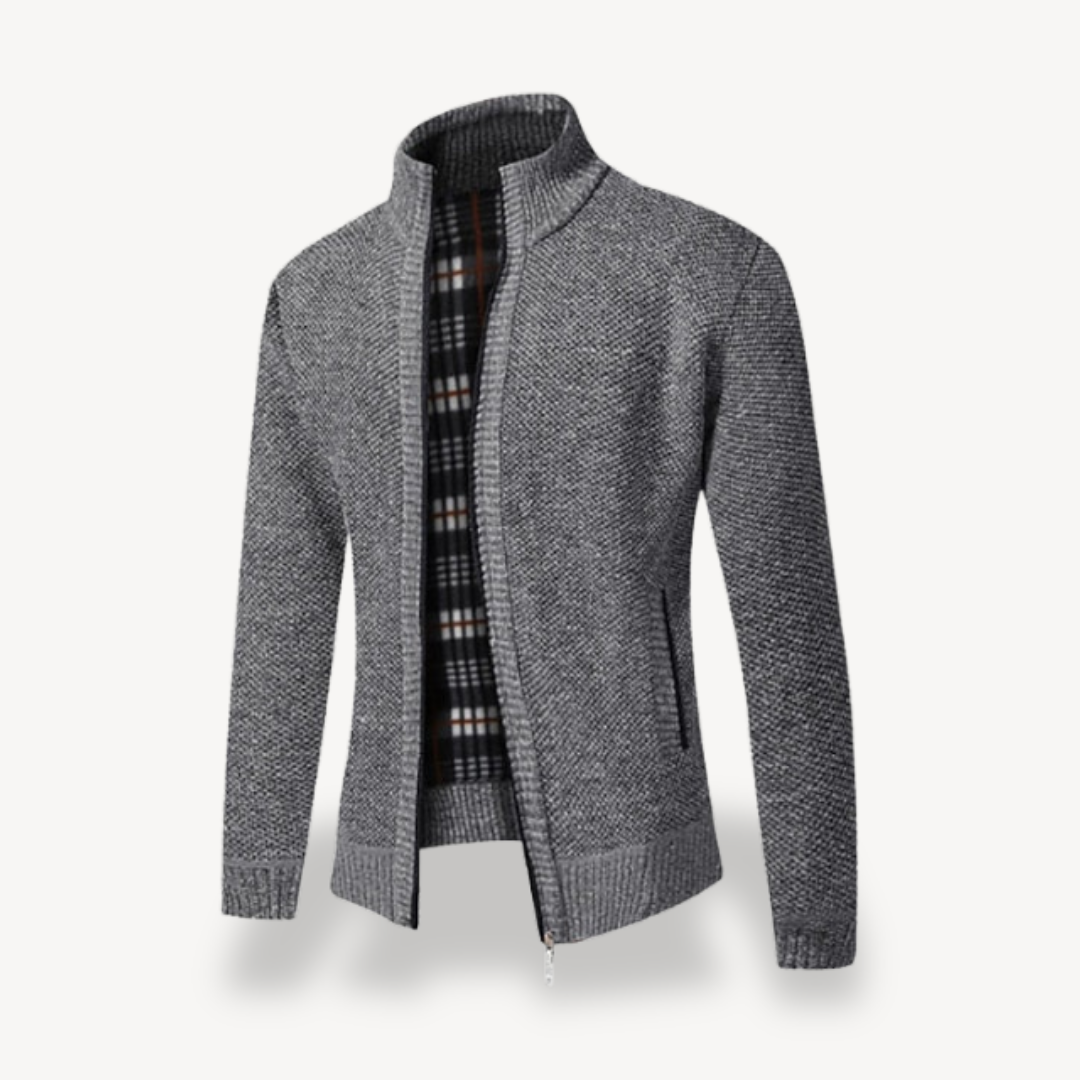 Warm Cozy Men's Fleece Zip Up Sweater - OutfitLondon