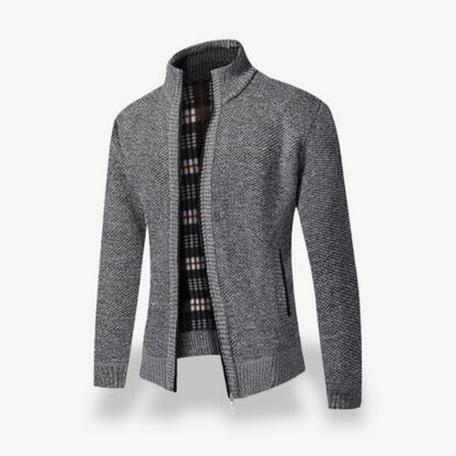 Warm Cozy Men's Fleece Zip Up Sweater - OutfitLondon