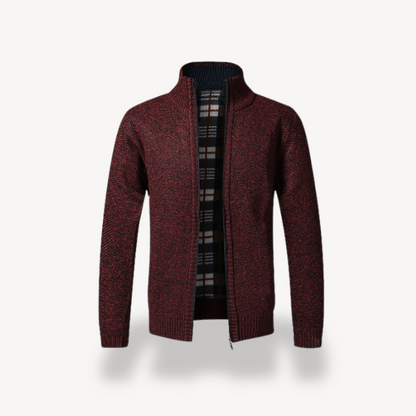Warm Cozy Men's Fleece Zip Up Sweater