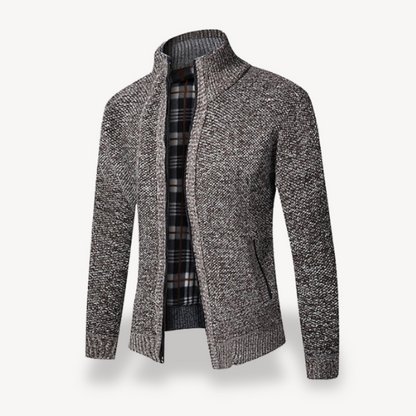 Warm Cozy Men's Fleece Zip Up Sweater