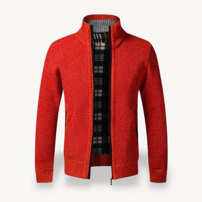 Warm Cozy Men's Fleece Zip Up Sweater