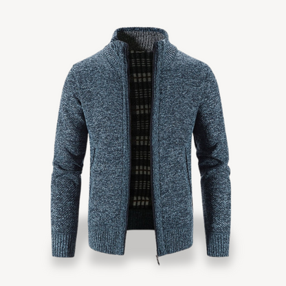 Warm Cozy Men's Fleece Zip Up Sweater