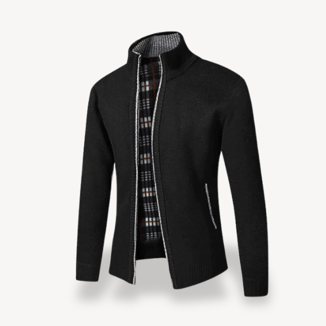 Warm Cozy Men's Fleece Zip Up Sweater
