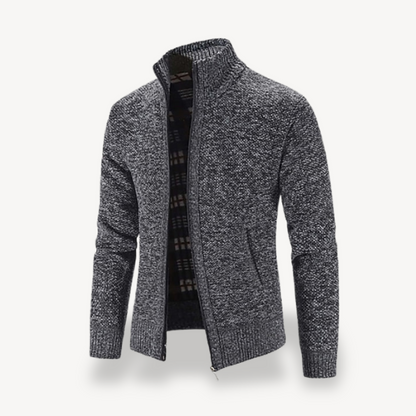 Warm Cozy Men's Fleece Zip Up Sweater
