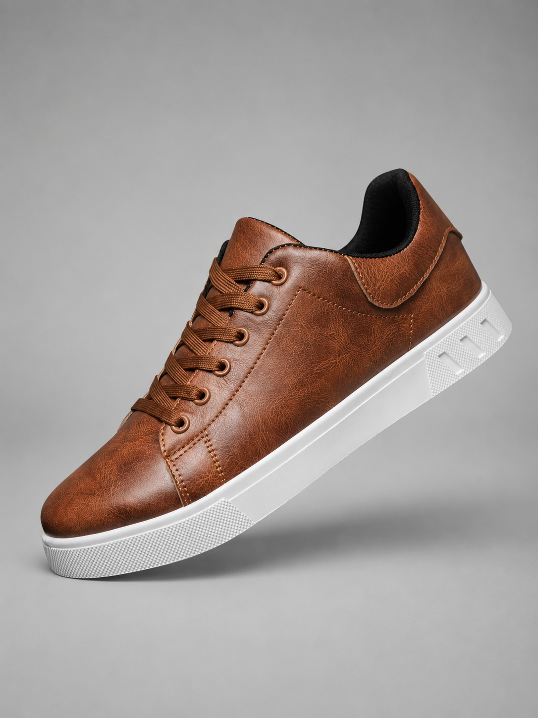 Men's Casual Leather Trainers Sneakers
