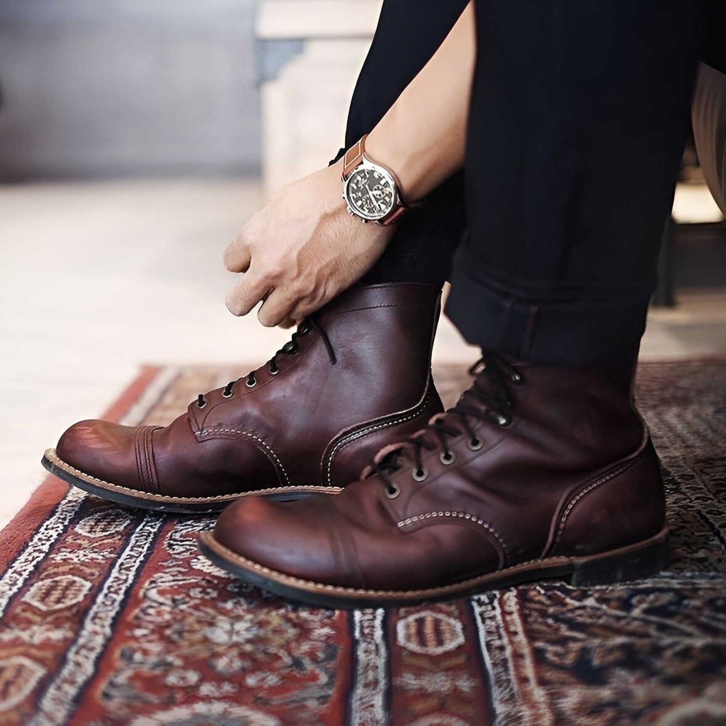 Elegant Black Leather Dress Shoes