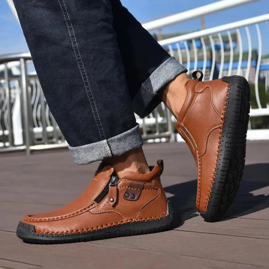 Timeless Tan Genuine Leather Shoes - OutfitLondon