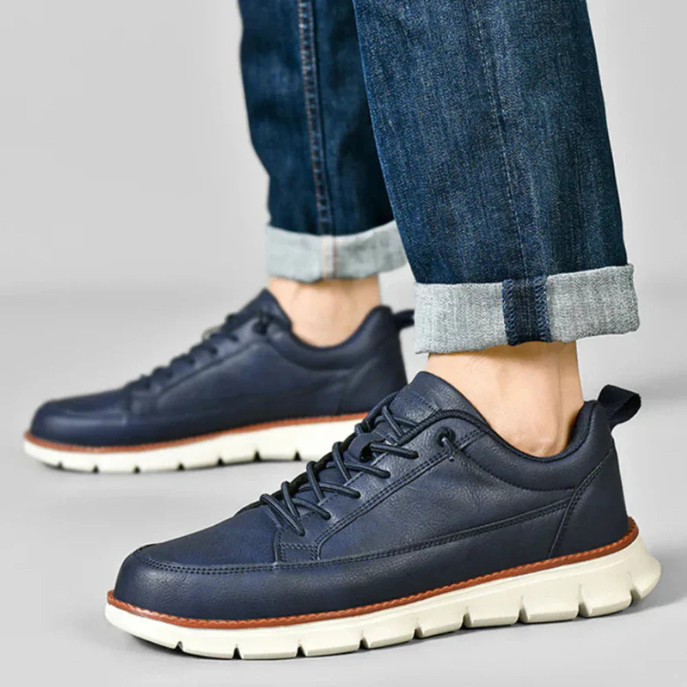 Supportive Mens Leather Shoes with Arch Support