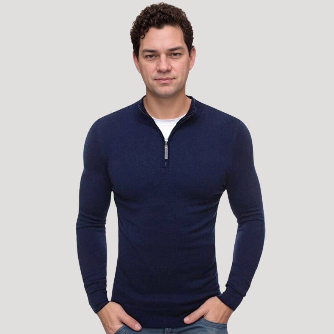 Men's Breathable Fleece Half Zip Sweater