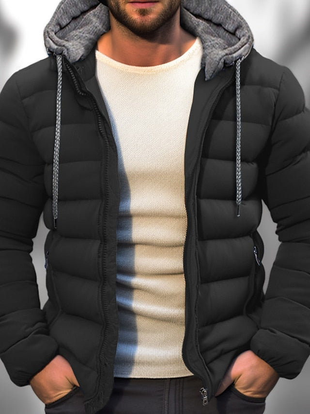 Warm Fit Adjustable Men's Winter Parka Coat