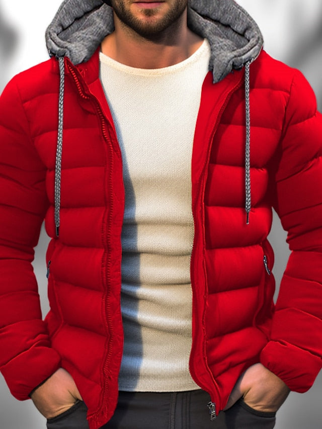 Warm Fit Adjustable Men's Winter Parka Coat