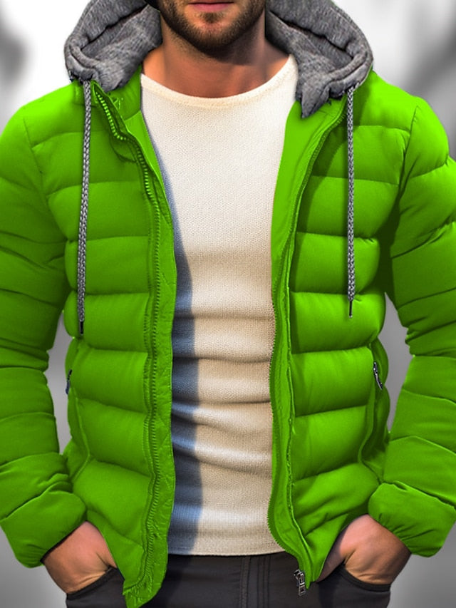 Warm Fit Adjustable Men's Winter Parka Coat