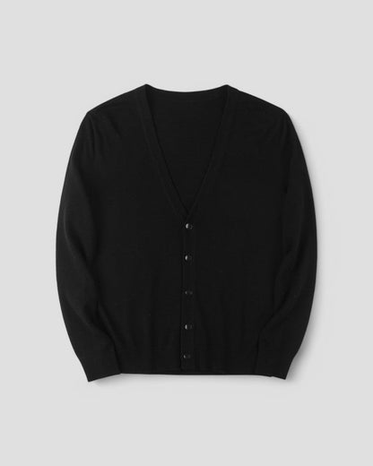 Soft Crew Neck Button Cardigan For Men