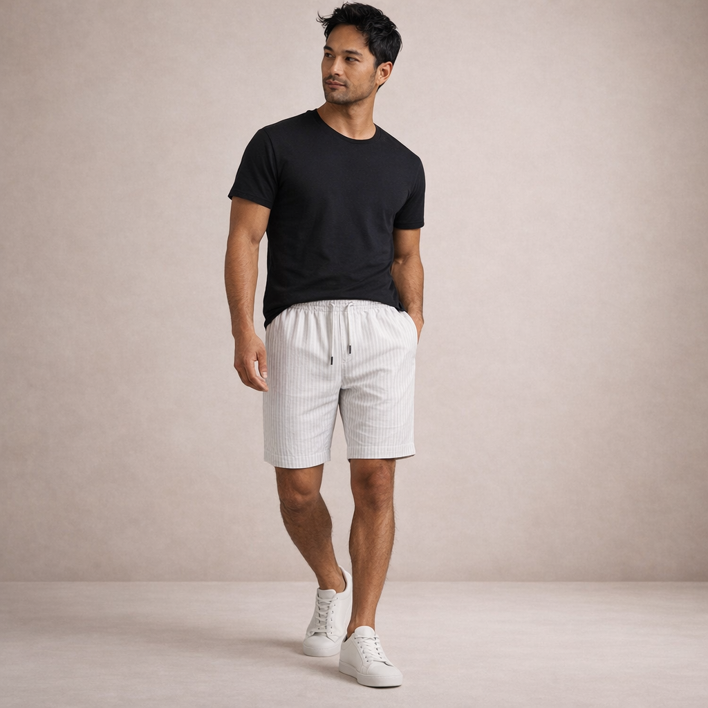 Men's Lightweight Cotton Casual Shorts