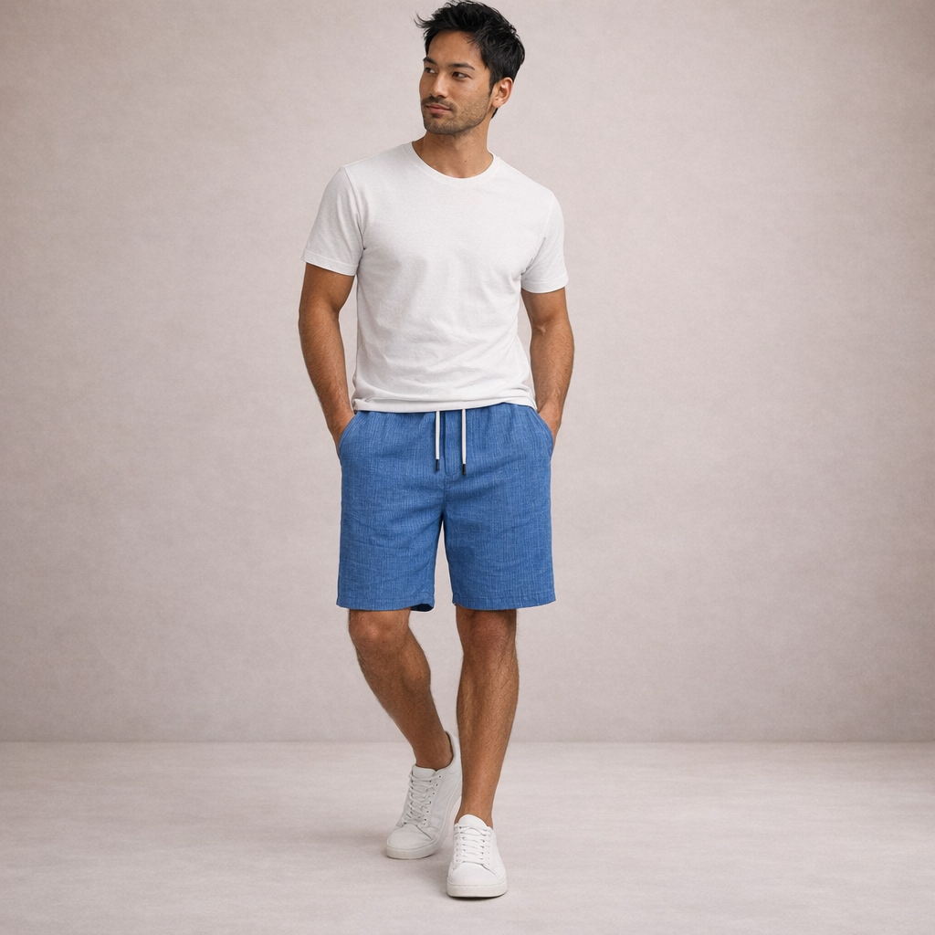 Men's Lightweight Cotton Casual Shorts