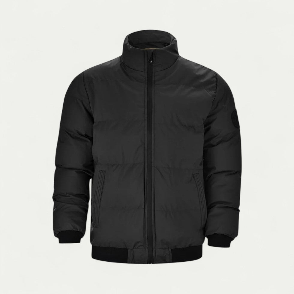 Warm Insulated Puffer Bomber Coat - OutfitLondon