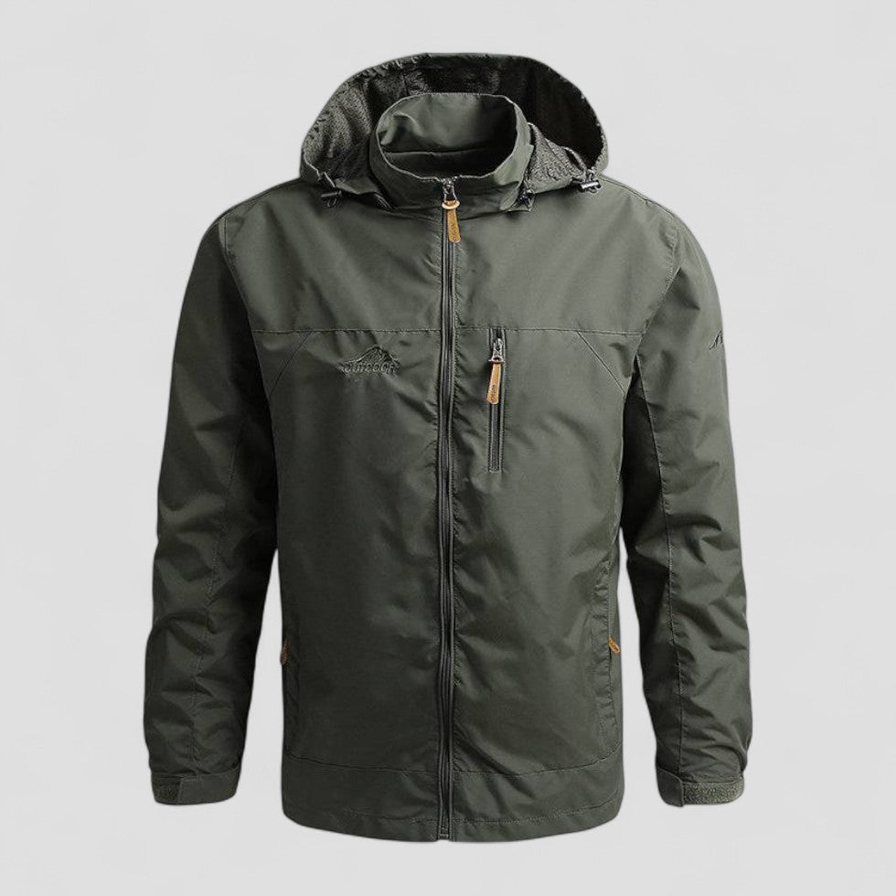 Slim Fit Water Repellent Hoodie Jacket