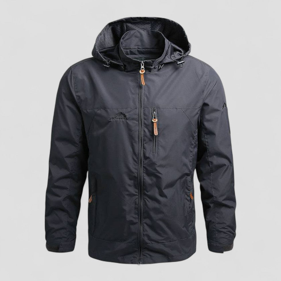 Slim Fit Water Repellent Hoodie Jacket