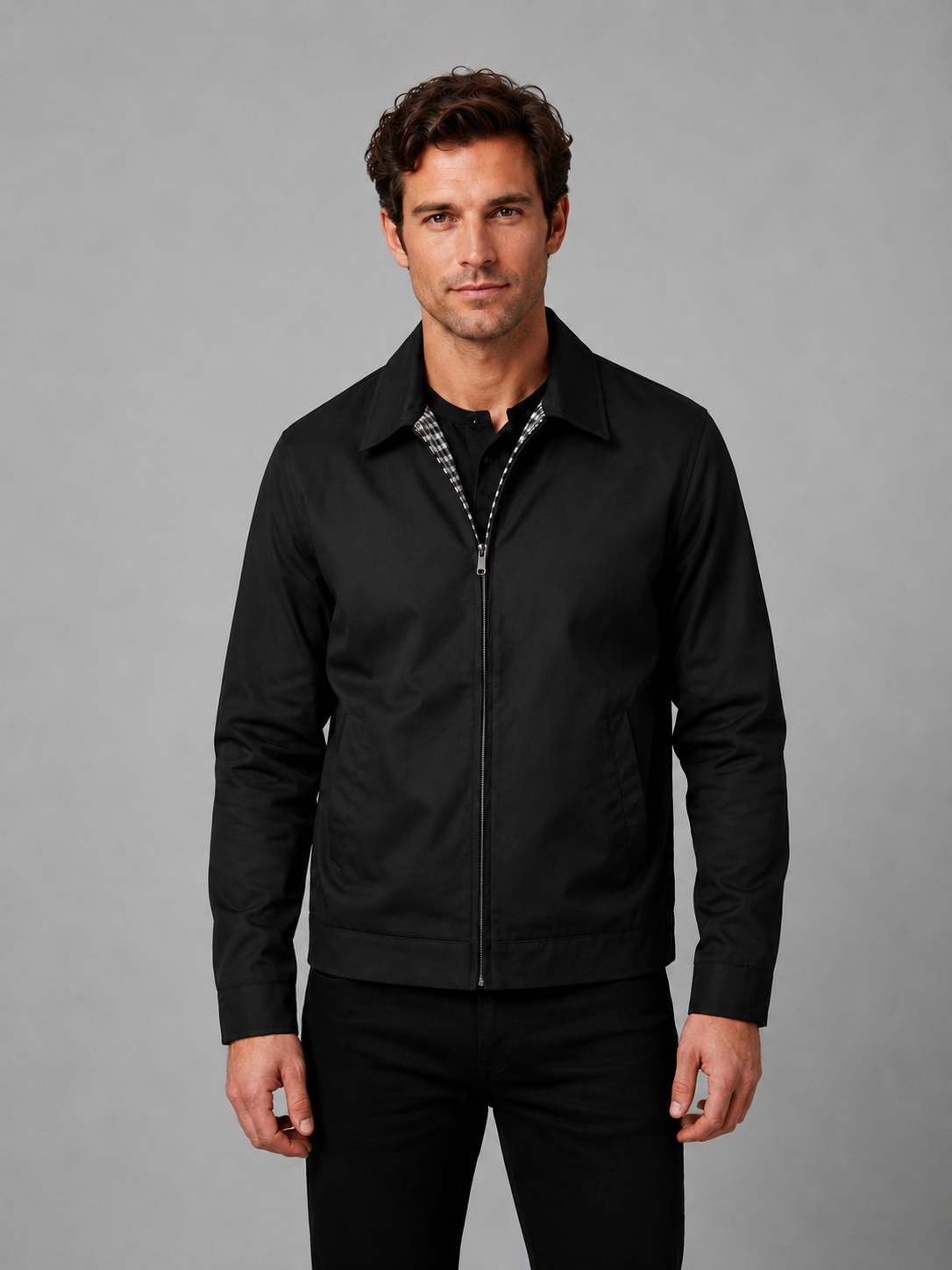 Men's Lightweight Zip-Up Casual Jacket