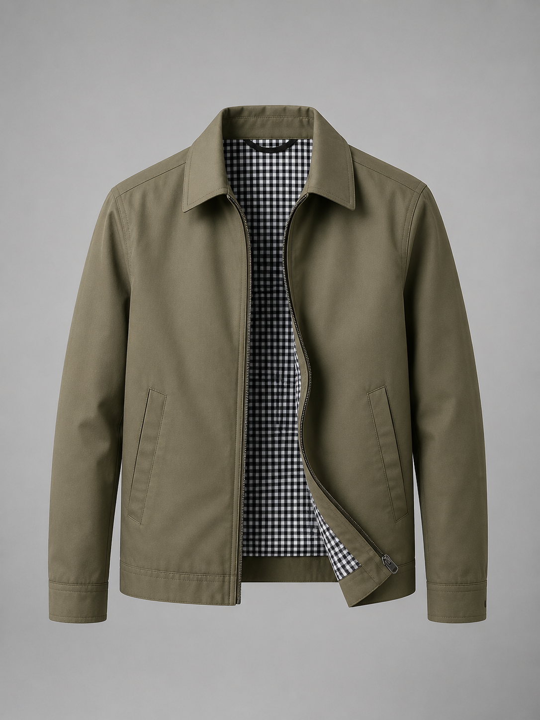 Men's Lightweight Zip-Up Casual Jacket
