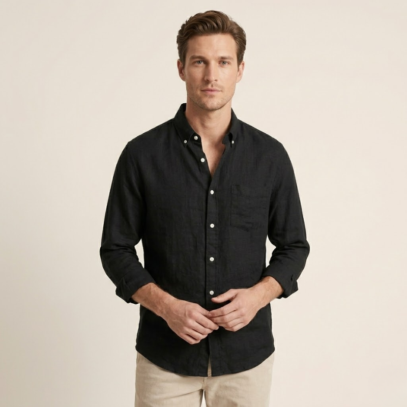 Men's Classic Cotton Blend Smart Casual Shirt