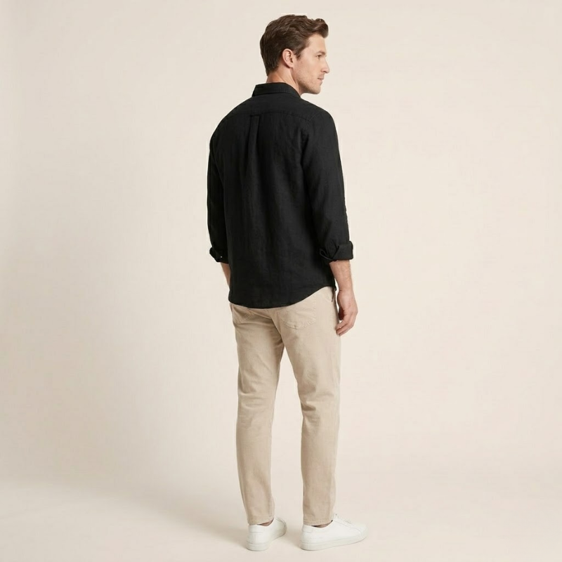 Men's Classic Cotton Blend Smart Casual Shirt