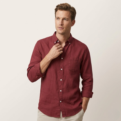 Men's Classic Cotton Blend Smart Casual Shirt