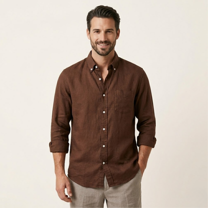 Men's Classic Cotton Blend Smart Casual Shirt