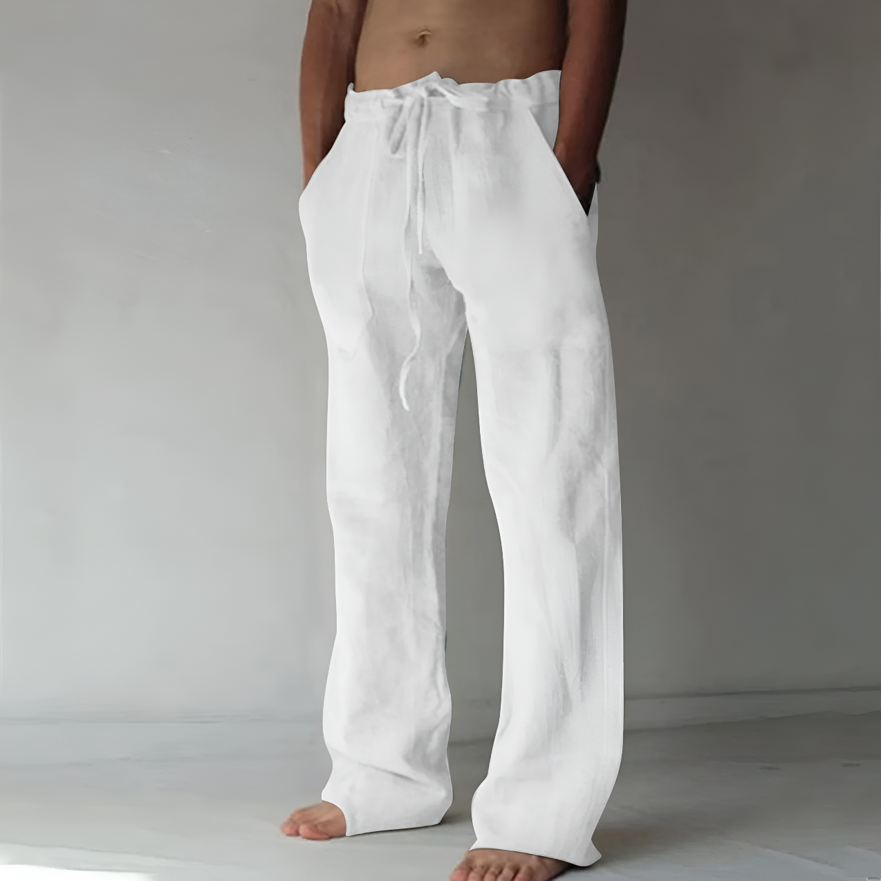 Breathable Mens Casual Summer Trousers - OutfitLondon