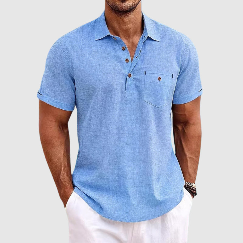 Breathable Casual Men's Short Sleeve Golf Shirt - OutfitLondon
