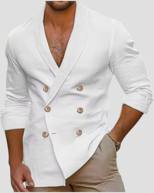 Men's Casual Loose Fit Dress Shirt - OutfitLondon
