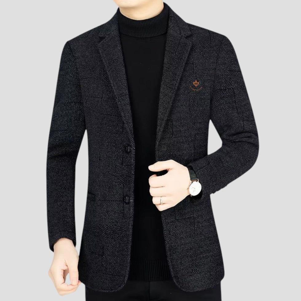Classic Fit Herringbone Suit Jacket