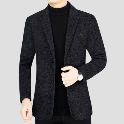 Classic Fit Herringbone Suit Jacket