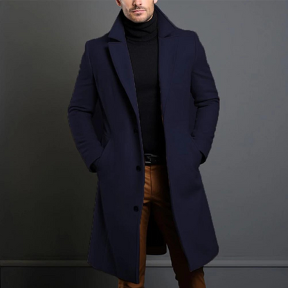 Classic Warm Mens Winter Overcoat