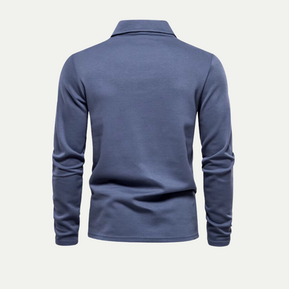 Men's Sporty Long Sleeve Golf Shirt