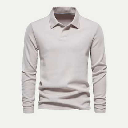 Men's Sporty Long Sleeve Golf Shirt