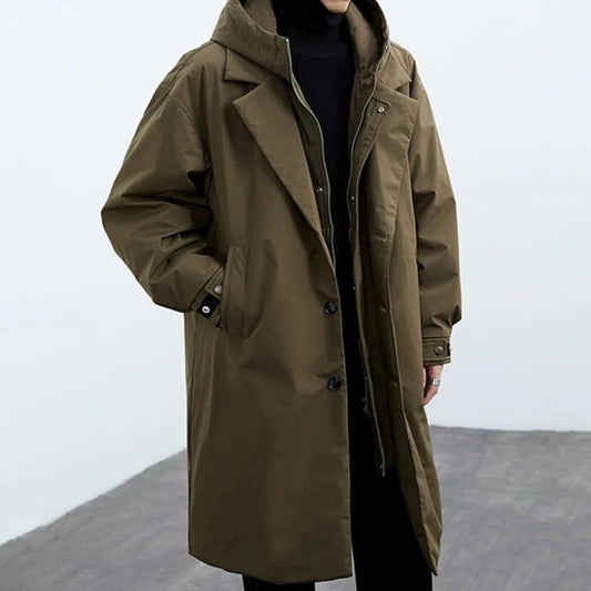 Insulated Water Resistant Men's Hooded Snow Jacket - OutfitLondon