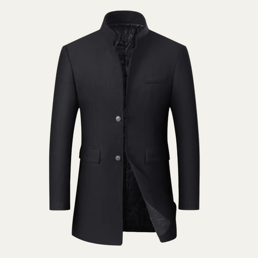Classic Fit Long Winter Coat for Men - OutfitLondon